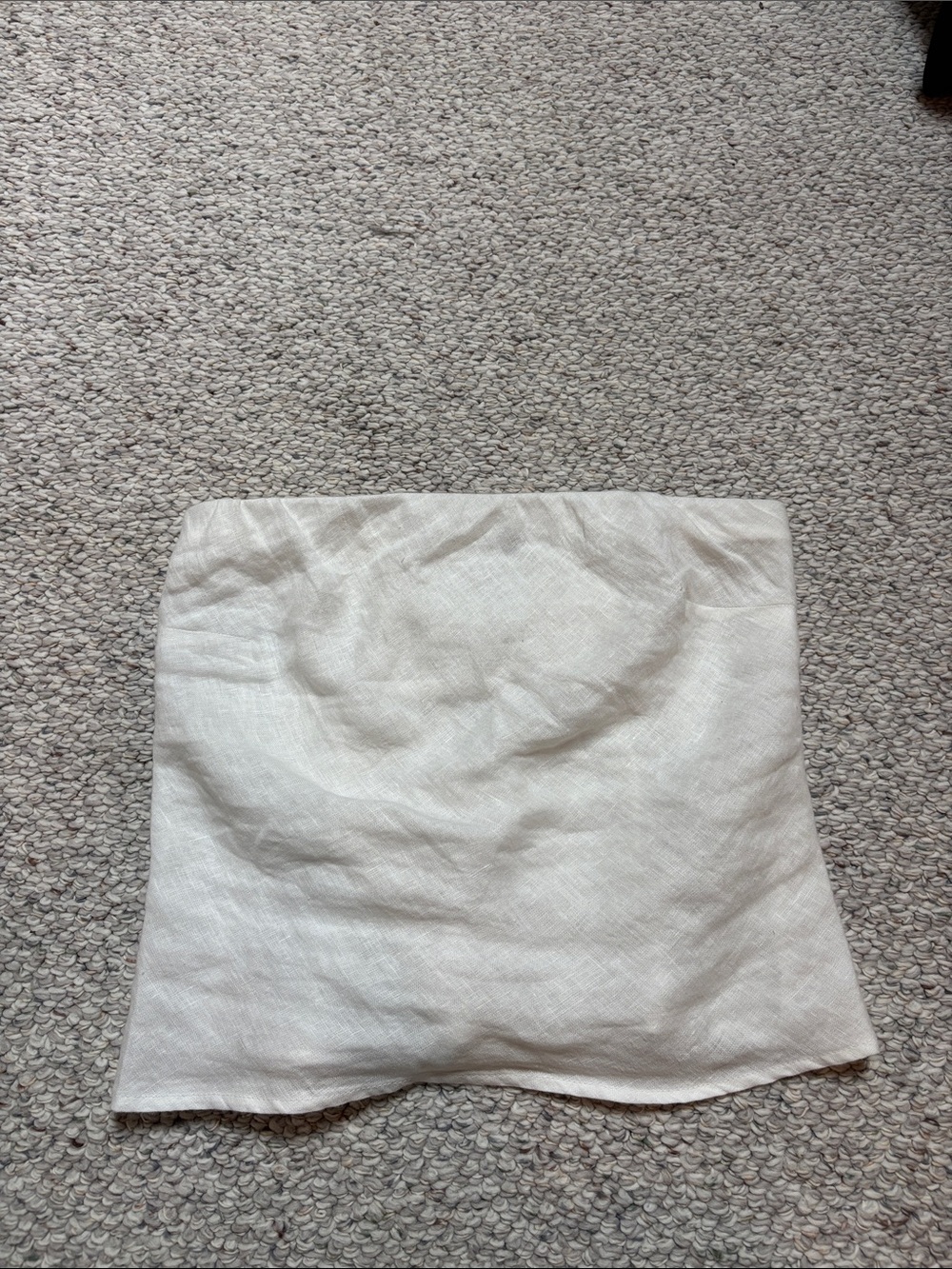 Quince Women's White Linen Tube Top - Picture 2 of 5